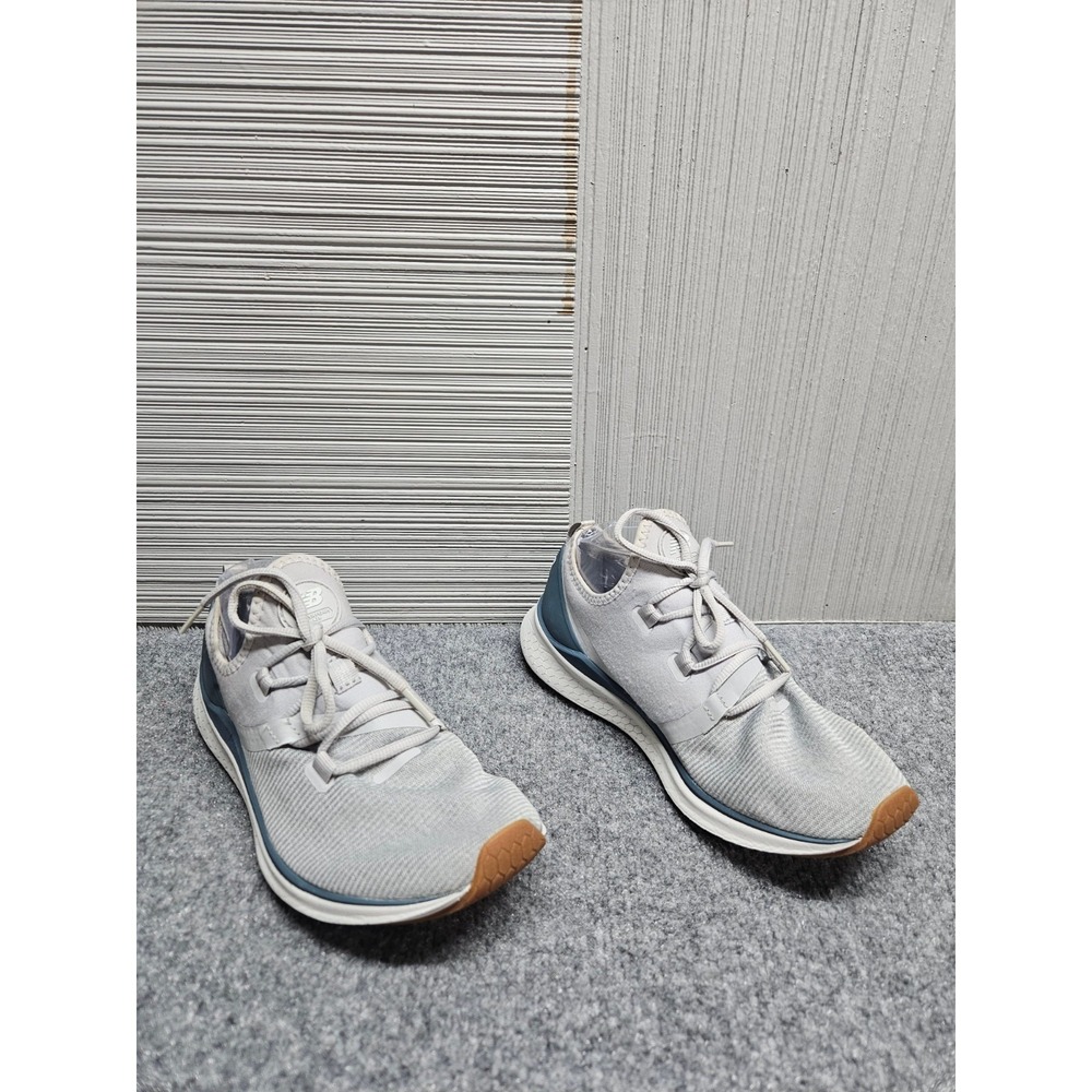 New Balance Fresh Foam Lazr V1‎ Men Athletic Shoe 9D Gray Knit Lace Up Sneaker